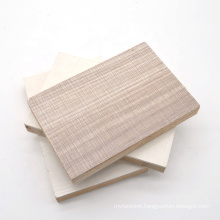 5 layers poplar core 19mm melamine film block board for kitchen cabinet door